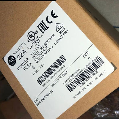 New Original Ab Allen Bradley Rockwell Automation 22A-D4p0n104 1.5kw/2.0HP 342-528V 3pH Powerflex 4 Series Inverter