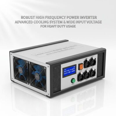 Robust High Frequency Power Inverter Featuring Advanced Cooling System and Wide Input Voltage Range for Heavy Duty Usage